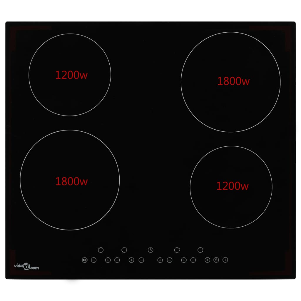 Piano Cottura In Ceramica Con 4 Zone E Controlli Touch