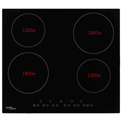 Piano Cottura In Ceramica Con 4 Zone E Controlli Touch