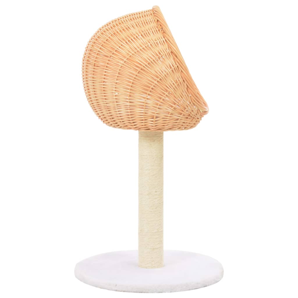 Albero Per Gatti Con Tiragraffi In Legno Di Salice Naturale