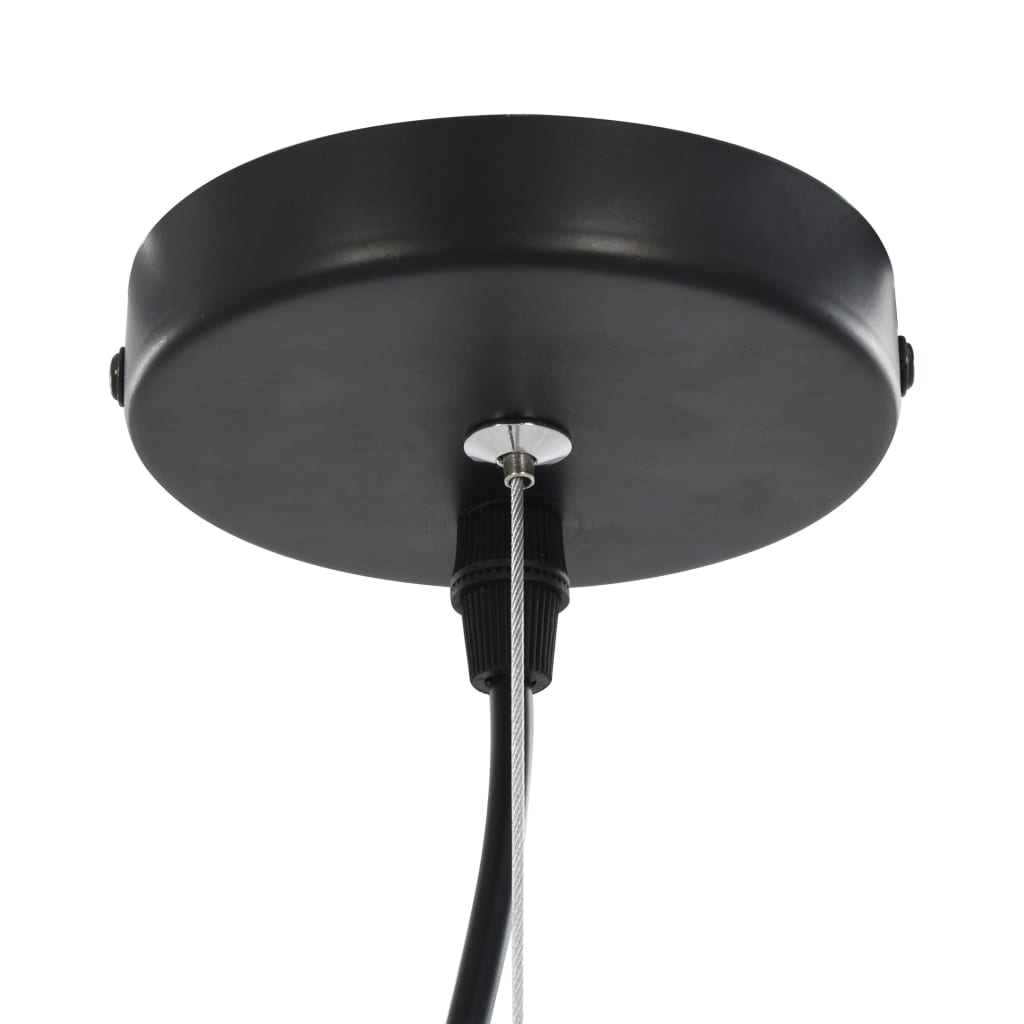 Lampadari 2 Pz Nero E Oro Semi-Sferici E27