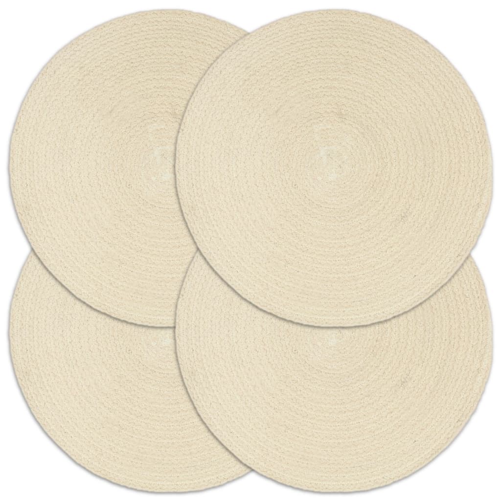 Tovagliette 6 Pz Naturale Neutro 38 Cm Rotonde In