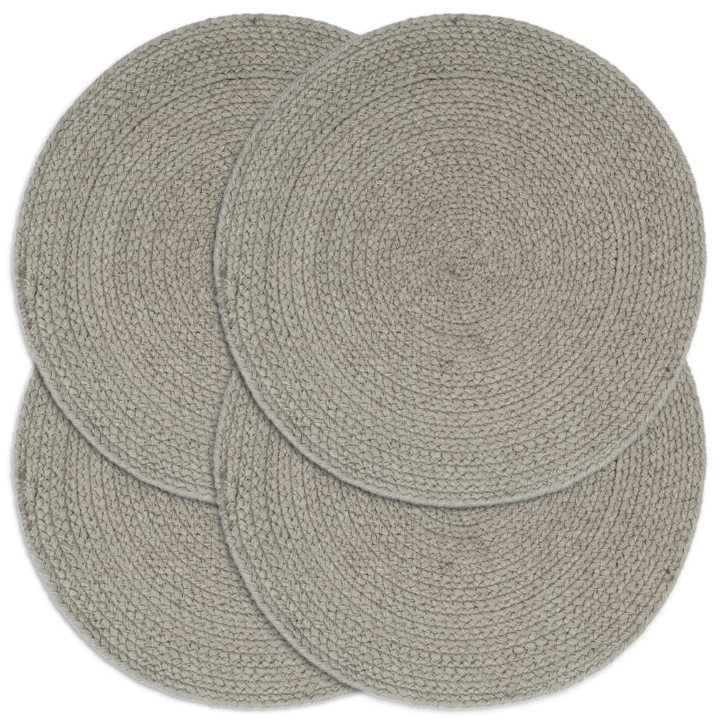 Tovagliette 6 Pz Naturale Neutro 38 Cm Rotonde In