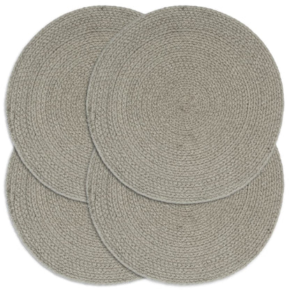 Tovagliette 6 Pz Naturale Neutro 38 Cm Rotonde In