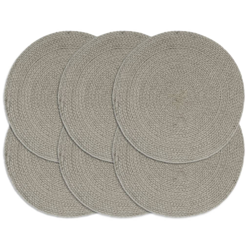 Tovagliette 6 Pz Naturale Neutro 38 Cm Rotonde In