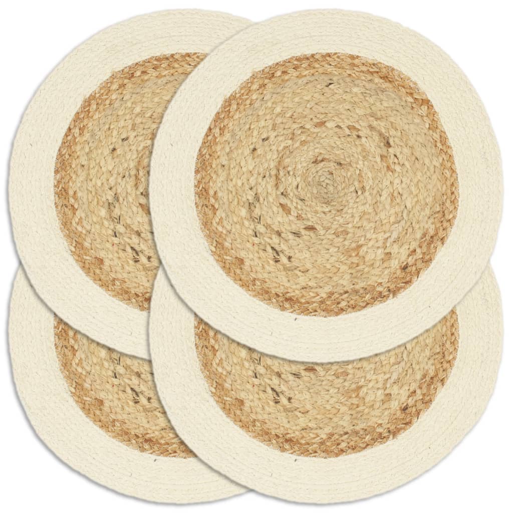 Tovagliette 6 Pz Naturale Neutro 38 Cm Rotonde In
