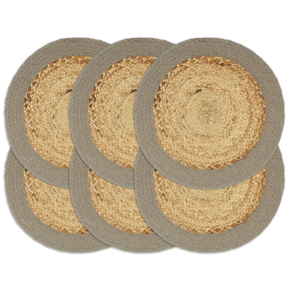 Tovagliette 6 Pz Naturale Neutro 38 Cm Rotonde In