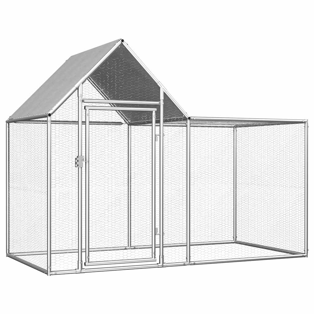 Pollaio 5X1X1,5 M In Acciaio Zincato