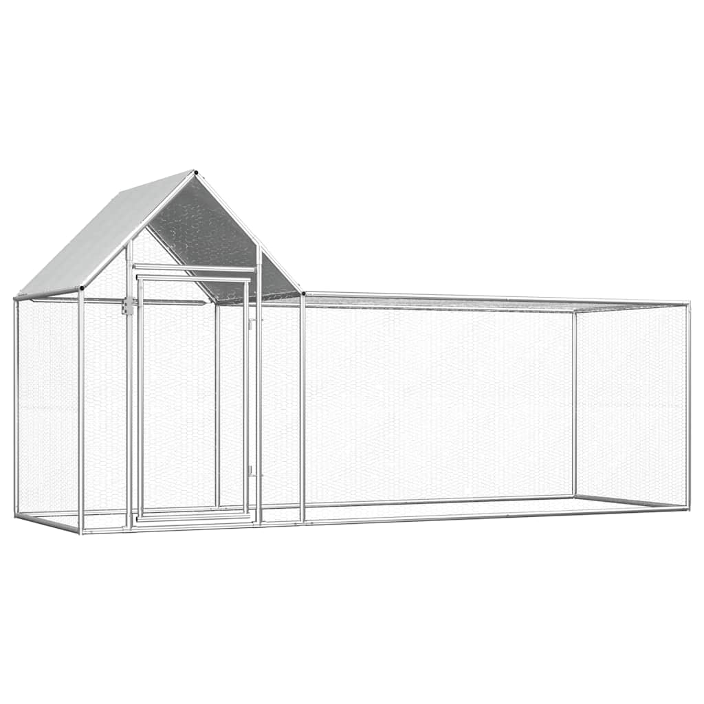Pollaio 5X1X1,5 M In Acciaio Zincato