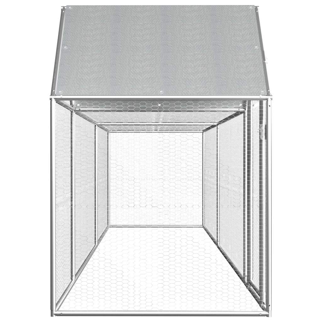 Pollaio 5X1X1,5 M In Acciaio Zincato
