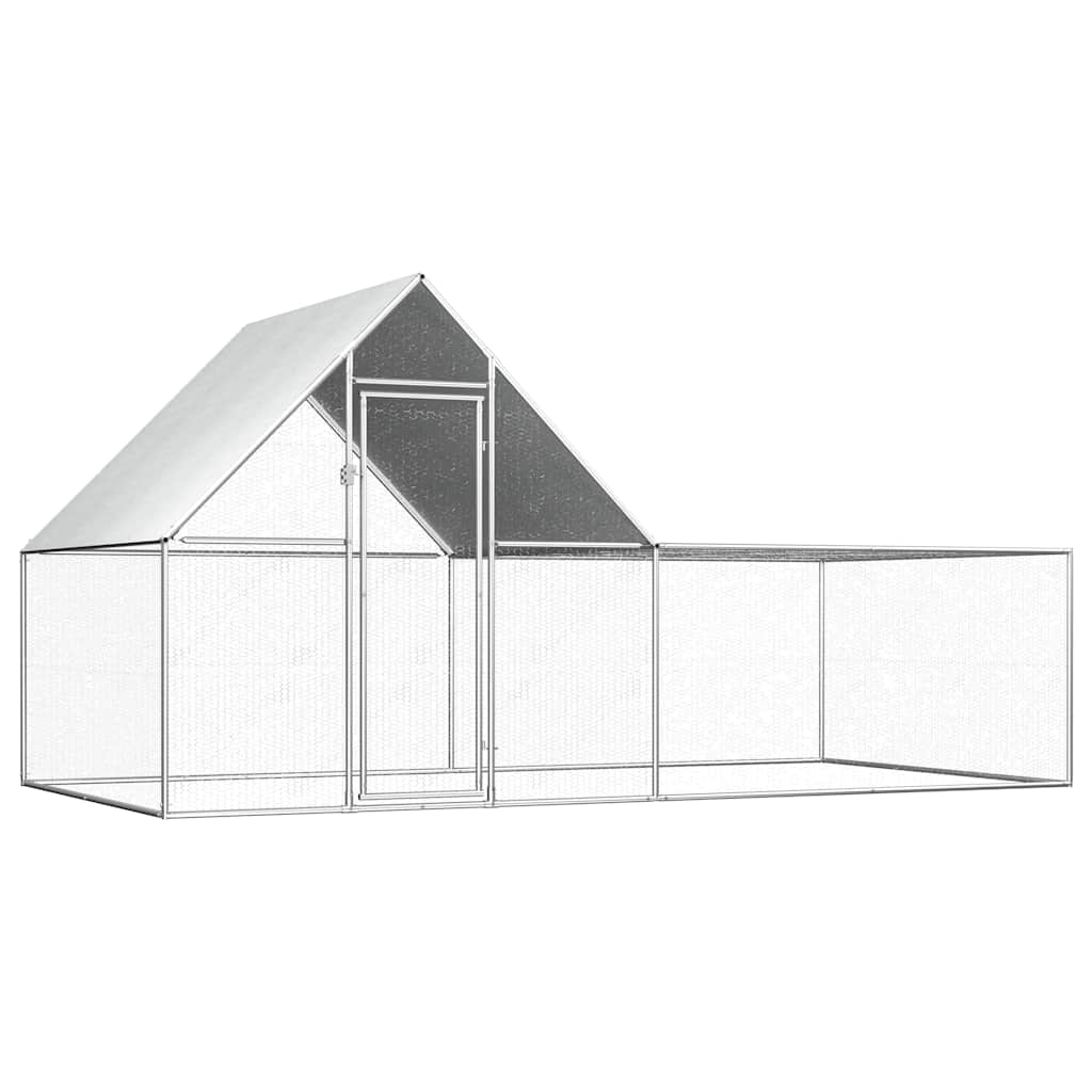 Pollaio 5X1X1,5 M In Acciaio Zincato