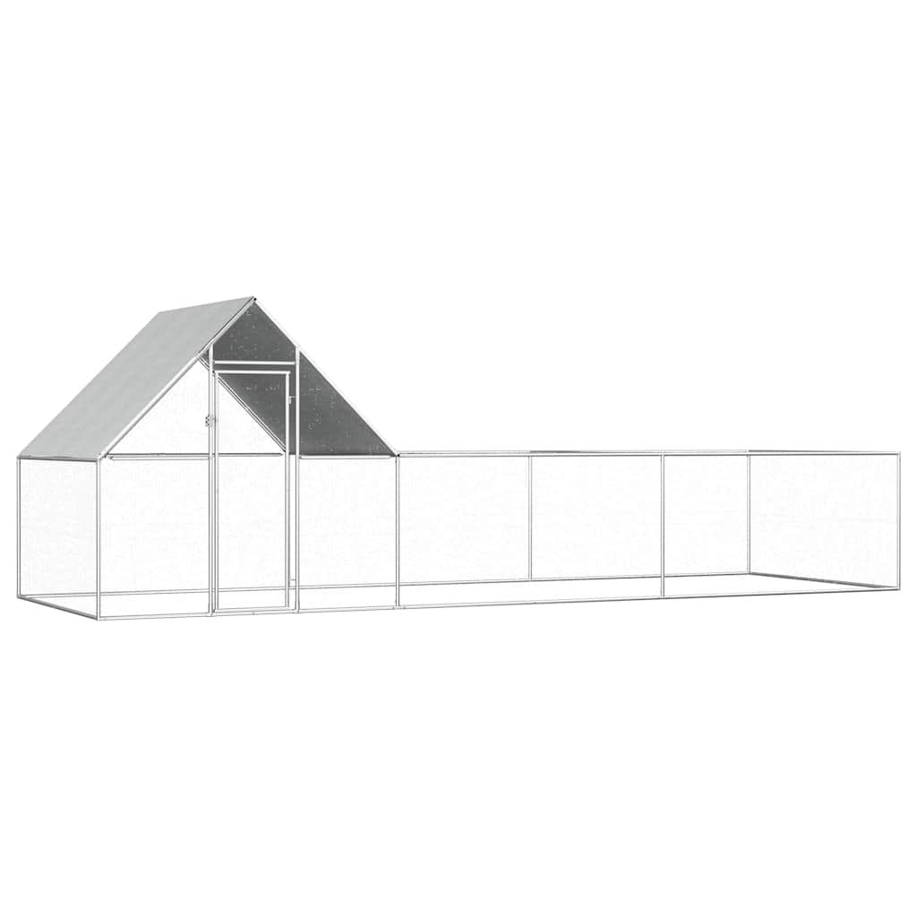 Pollaio 5X1X1,5 M In Acciaio Zincato