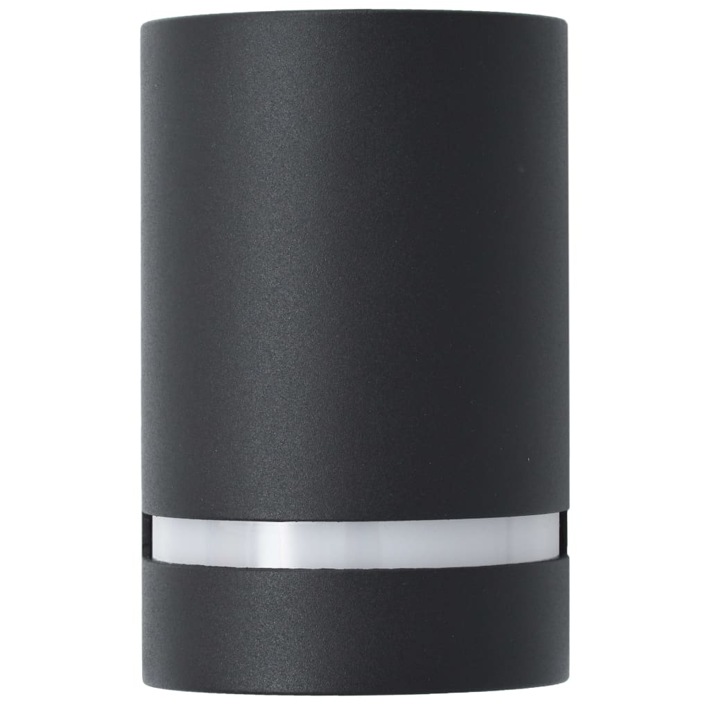 Lampade Da Parete Da Esterno 2 Pz 35 W Nere Semicircolari