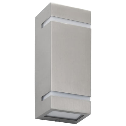 Lampade Da Parete Da Esterno 2 Pz 35 W Rettangolari Argento