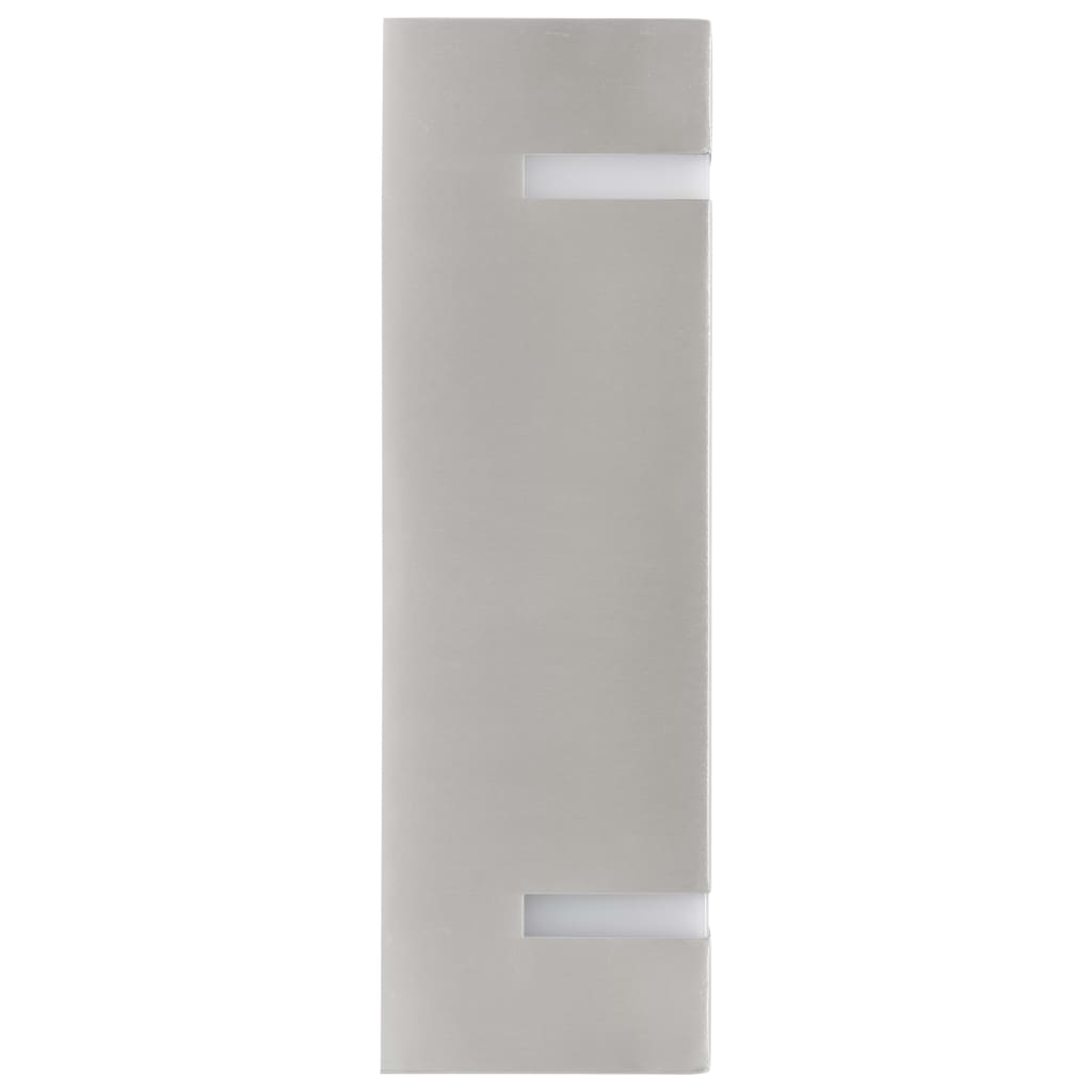 Lampade Da Parete Da Esterno 2 Pz 35 W Rettangolari Argento