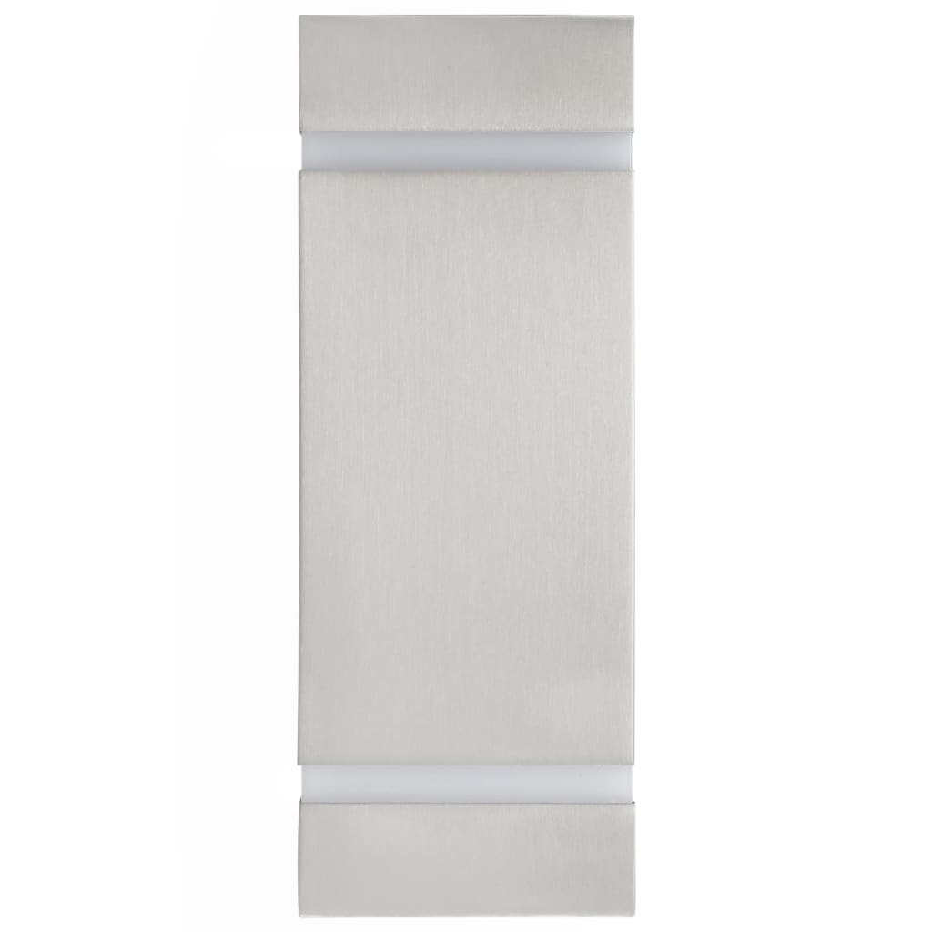Lampade Da Parete Da Esterno 2 Pz 35 W Rettangolari Argento