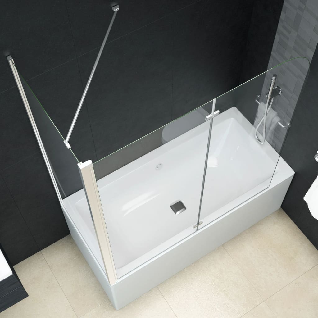 Box Doccia Pieghevole A Libro In Esg 120X68X130 Cm