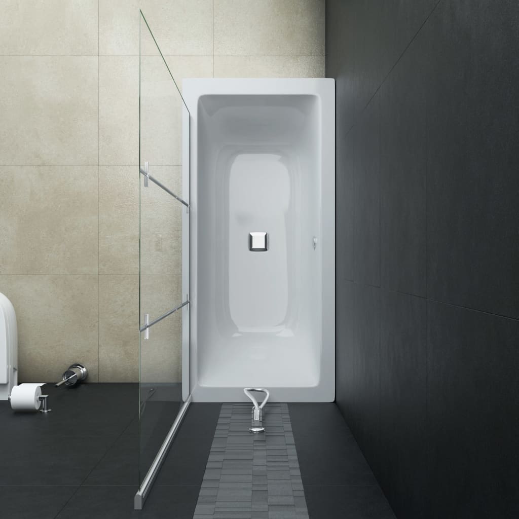 Box Doccia Pieghevole A Libro 3 Pannelli In Esg 130X138 Cm