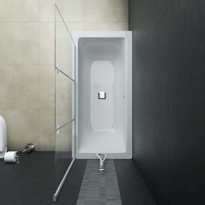 Box Doccia Pieghevole A Libro 3 Pannelli In Esg 130X138 Cm