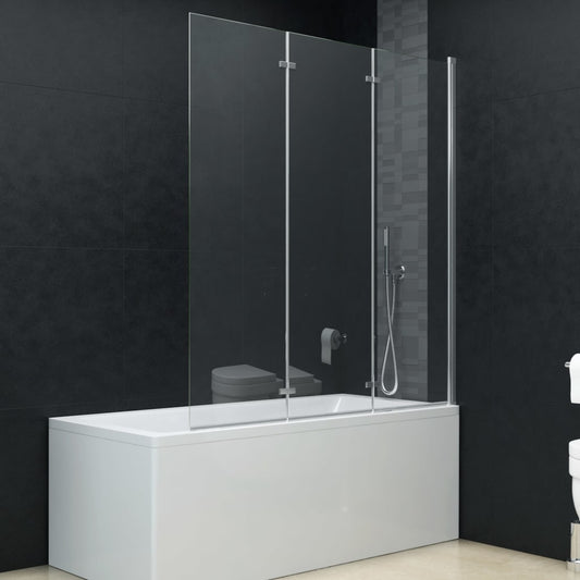 Box Doccia Pieghevole A Libro 3 Pannelli In Esg 130X138 Cm