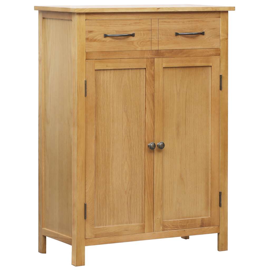 Scarpiera 76X37X105 Cm In Legno Massello Di Rovere