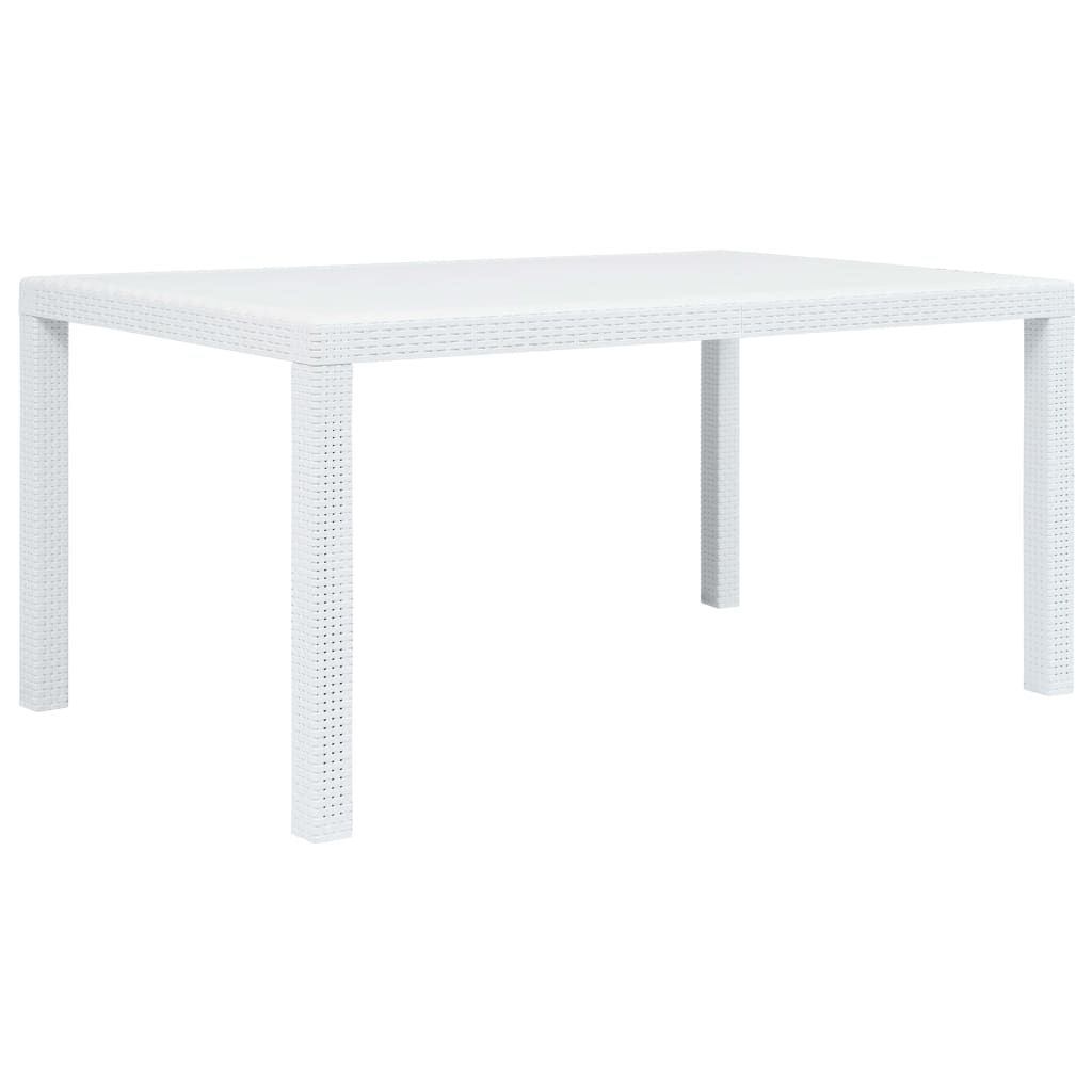 Tavolo Da Giardino Plastica Stile Rattan
