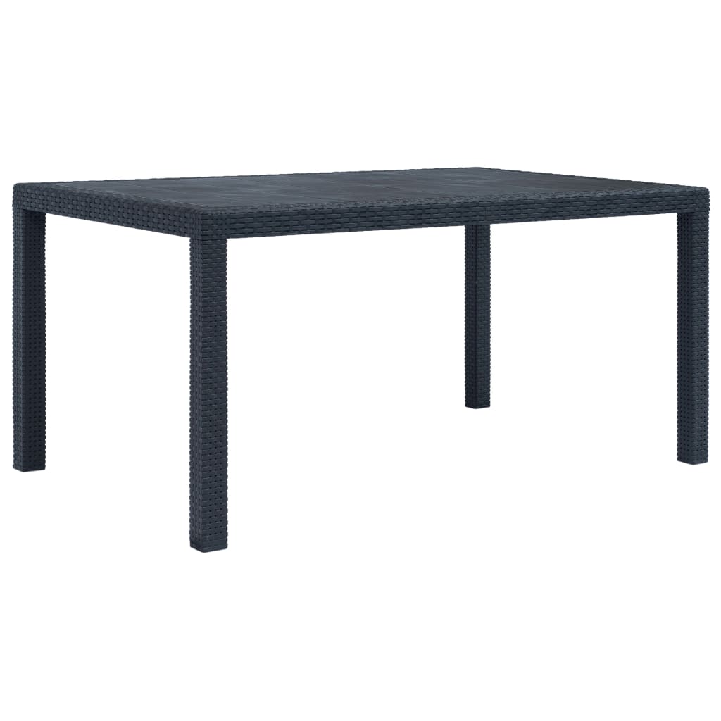 Tavolo Da Giardino Plastica Stile Rattan