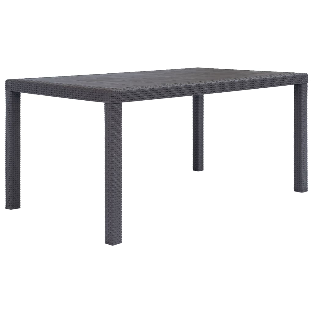 Tavolo Da Giardino Plastica Stile Rattan