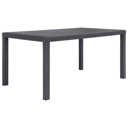 Tavolo Da Giardino Plastica Stile Rattan
