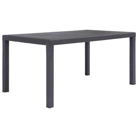 Tavolo Da Giardino Plastica Stile Rattan
