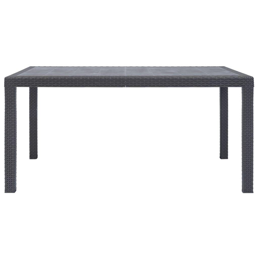 Tavolo Da Giardino Plastica Stile Rattan
