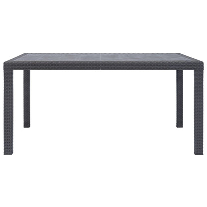 Tavolo Da Giardino Plastica Stile Rattan