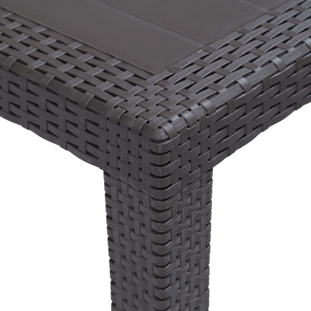 Tavolo Da Giardino Plastica Stile Rattan