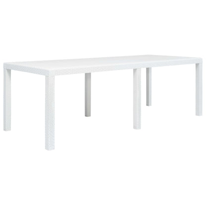 Tavolo Da Giardino Plastica Stile Rattan