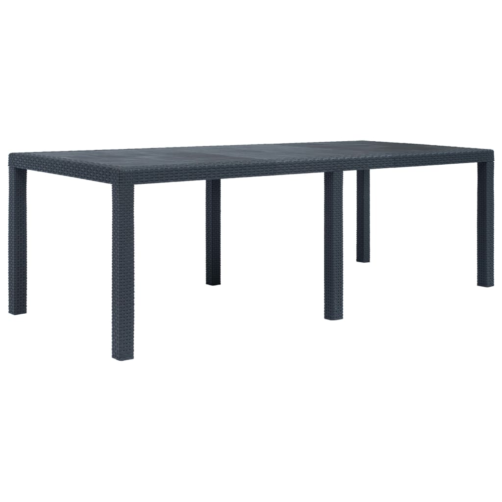Tavolo Da Giardino Plastica Stile Rattan