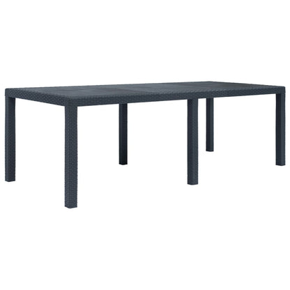 Tavolo Da Giardino Plastica Stile Rattan