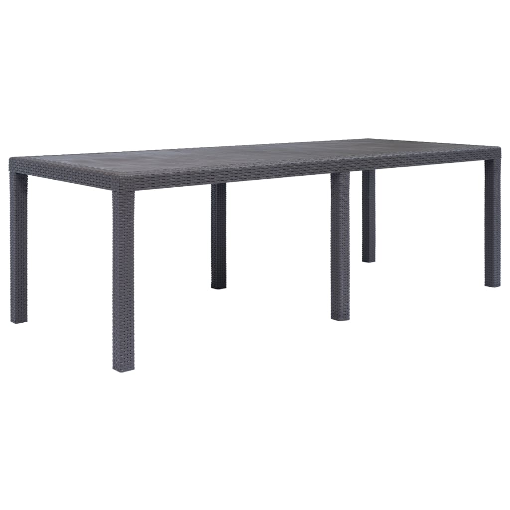 Tavolo Da Giardino Plastica Stile Rattan