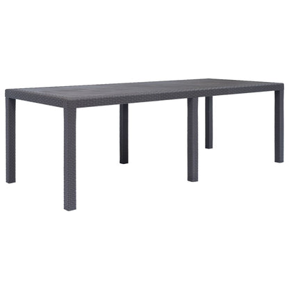 Tavolo Da Giardino Plastica Stile Rattan
