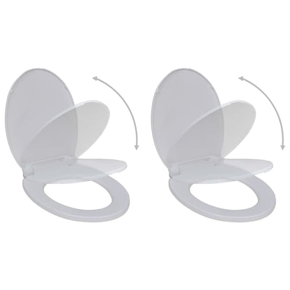 Copriwater A Chiusura Rallentata 2Pz Plastica Bianco