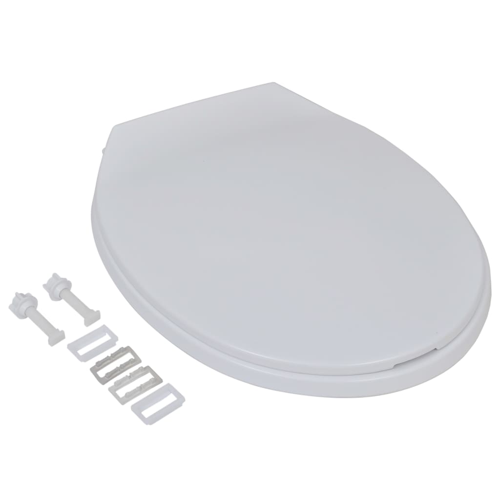 Copriwater A Chiusura Rallentata 2Pz Plastica Bianco