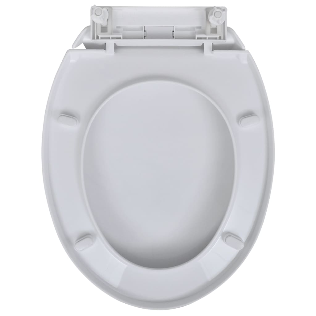 Copriwater A Chiusura Rallentata 2Pz Plastica Bianco