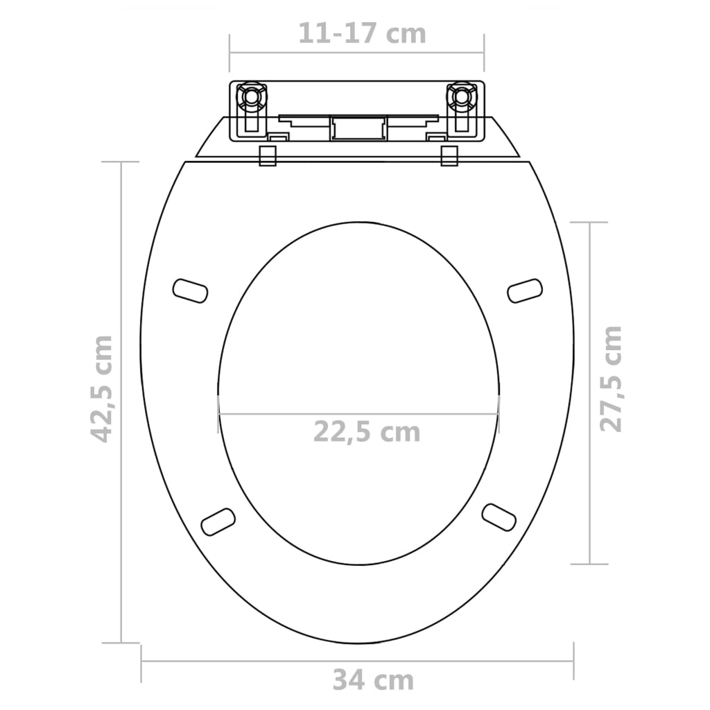 Copriwater A Chiusura Rallentata 2Pz Plastica Bianco