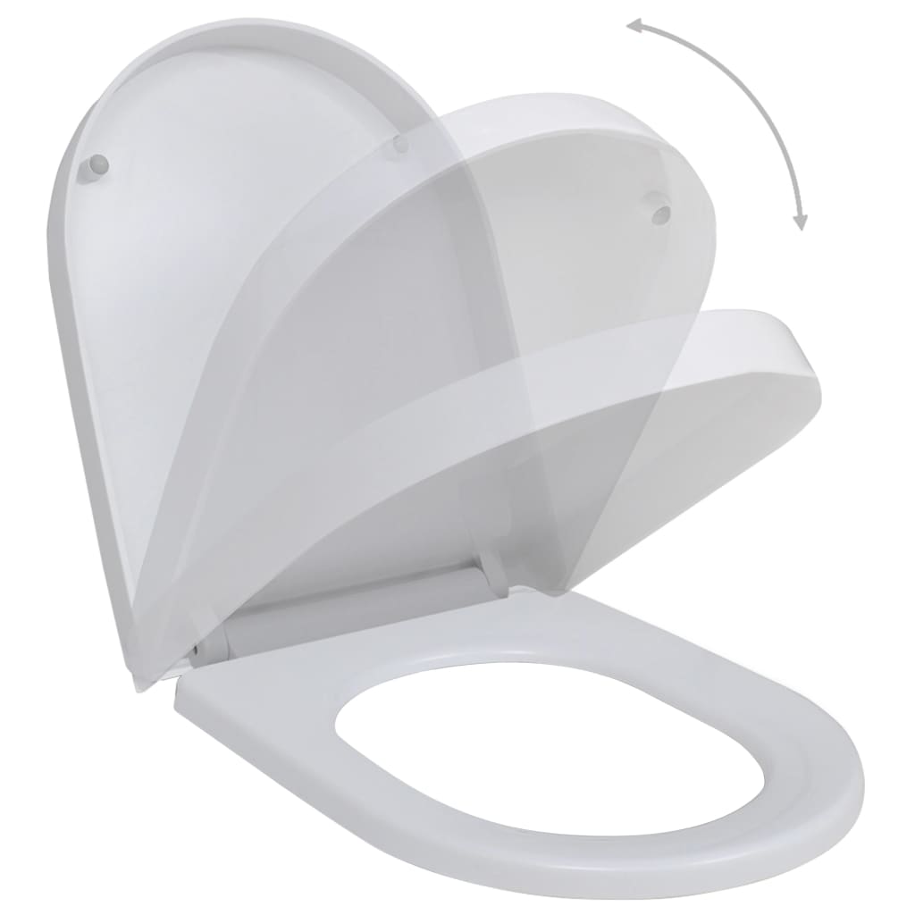 Copriwater A Chiusura Rallentata 2 Pz Plastica Bianco