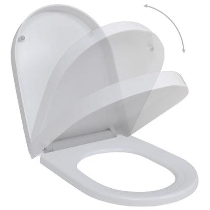 Copriwater A Chiusura Rallentata 2 Pz Plastica Bianco