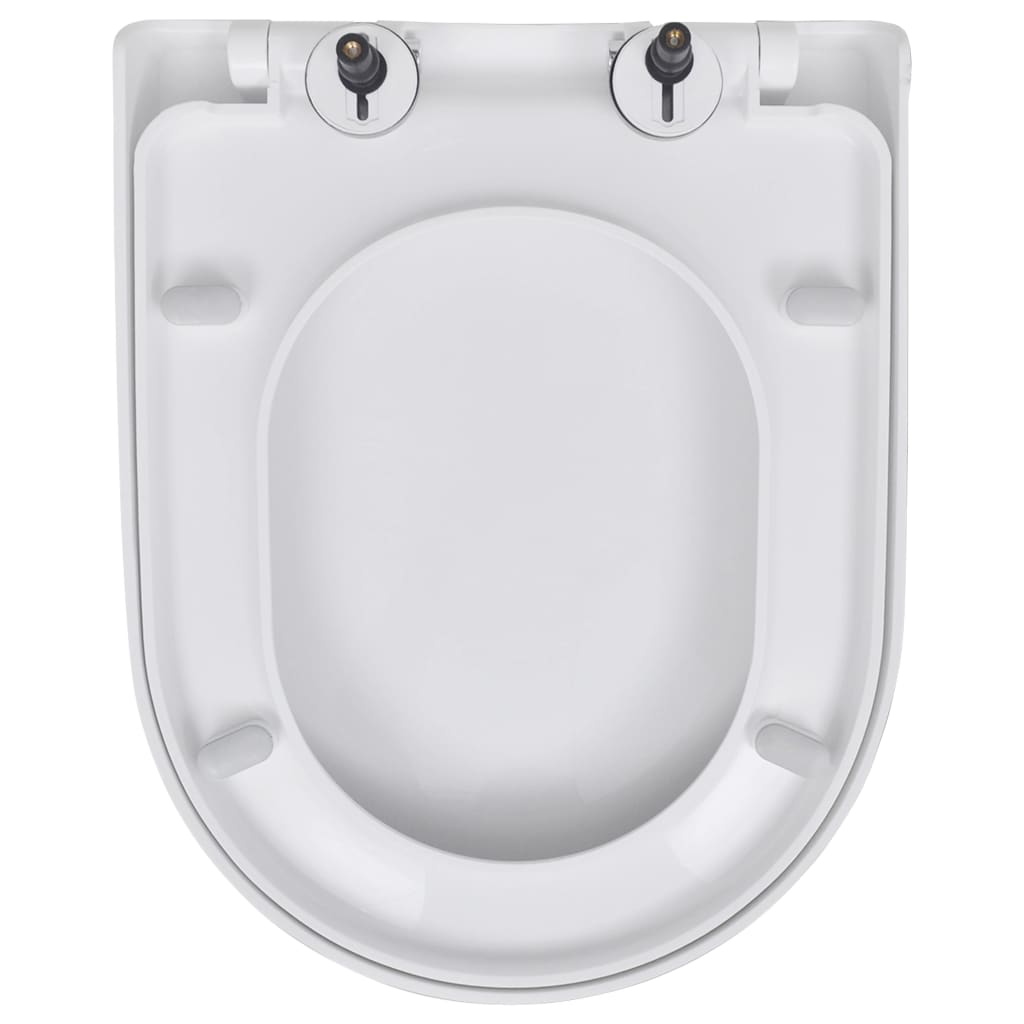 Copriwater A Chiusura Rallentata 2 Pz Plastica Bianco