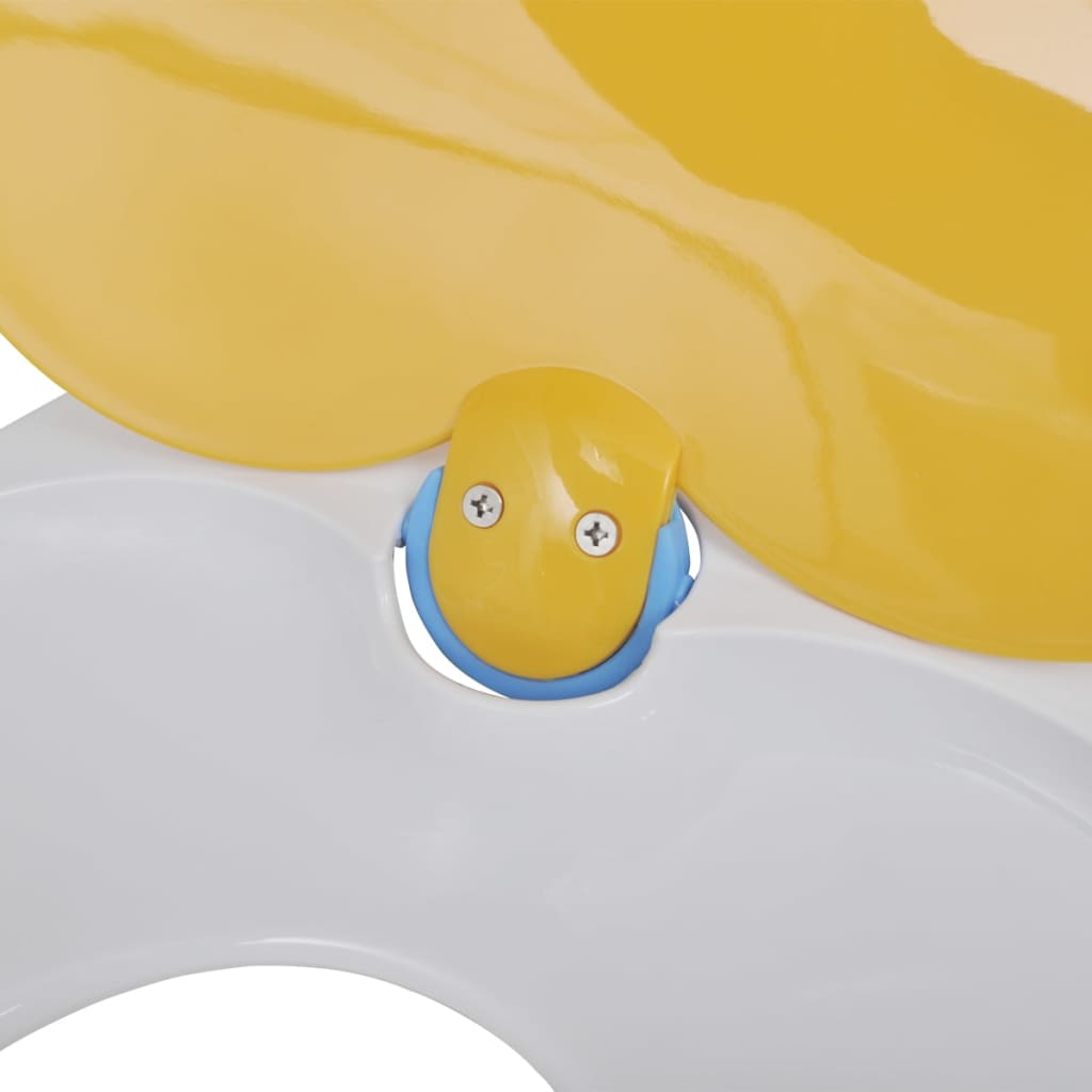 Copriwater A Chiusura Ammortizzata 2Pz Plastica Bianco E Giallo