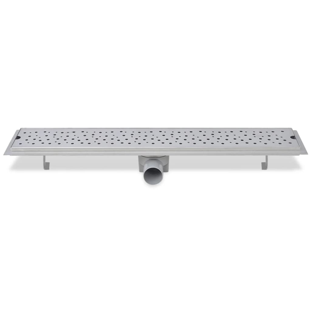 Scarico Doccia Lineare 2 Pz Design Bolle 730X140Mm Acciaio Inox