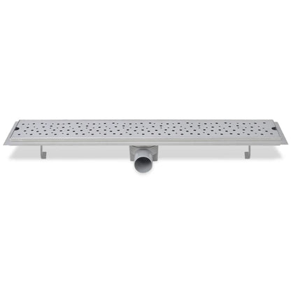 Scarico Doccia Lineare 2 Pz Design Bolle 730X140Mm Acciaio Inox