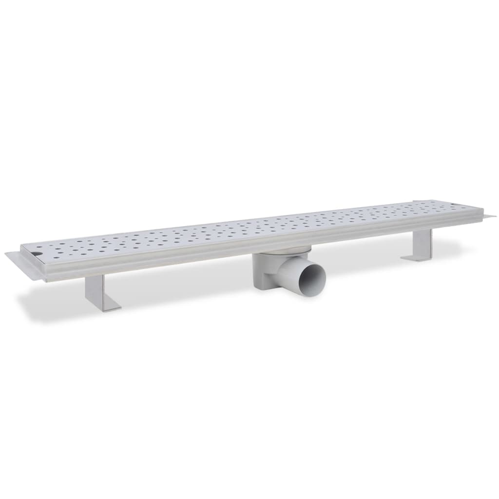 Scarico Doccia Lineare 2 Pz Design Bolle 730X140Mm Acciaio Inox