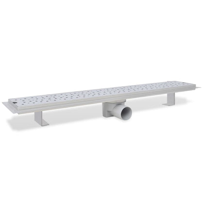 Scarico Doccia Lineare 2 Pz Design Bolle 730X140Mm Acciaio Inox