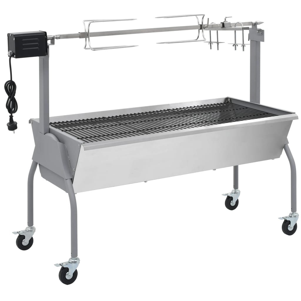 Barbecue Xl A Carbone Con Griglia E Girarrosto Elettrico